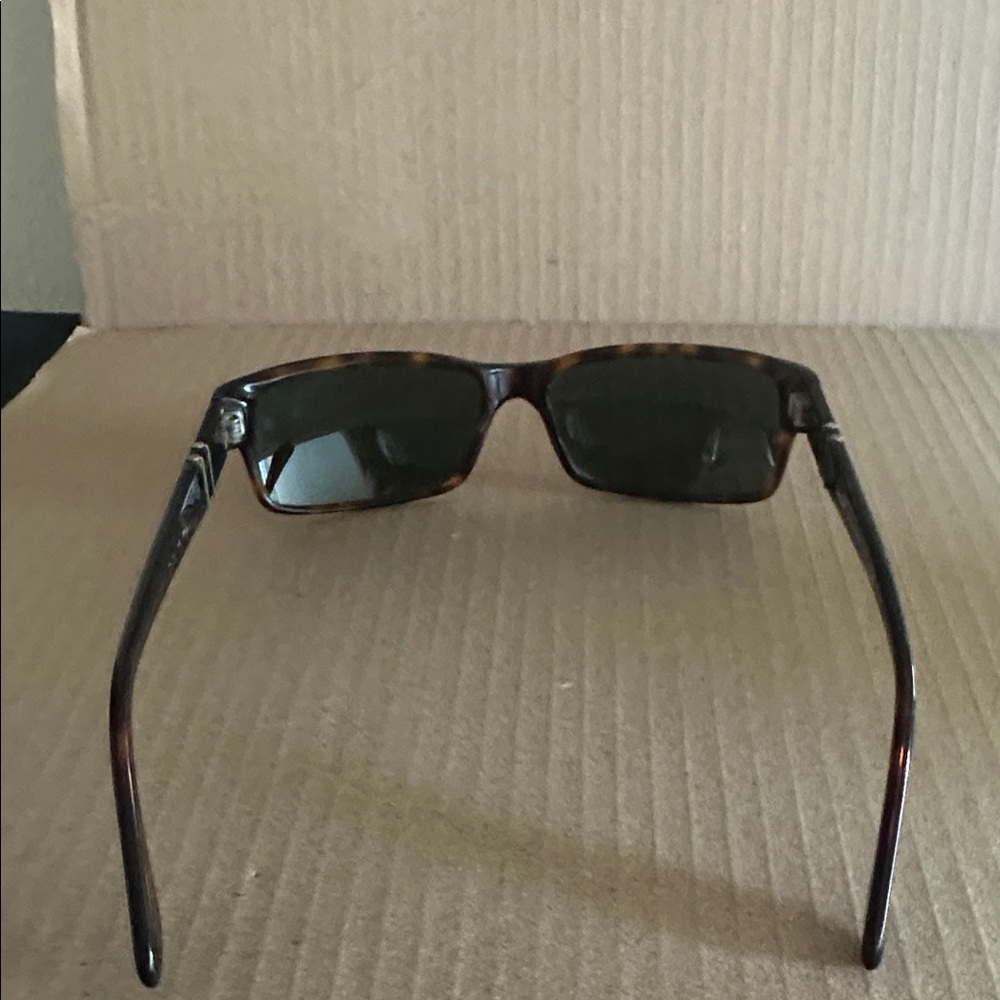 Persol PO2803S sunglasses in Havana brown acetate with green lenses. - Picture 5 of 9